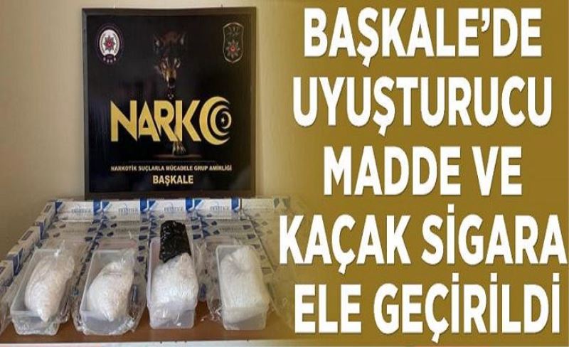 Başkale’de uyuşturucu madde ve kaçak sigara ele geçirildi