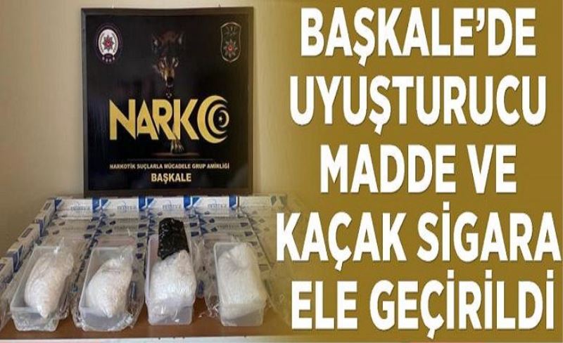 Başkale’de uyuşturucu madde ve kaçak sigara ele geçirildi