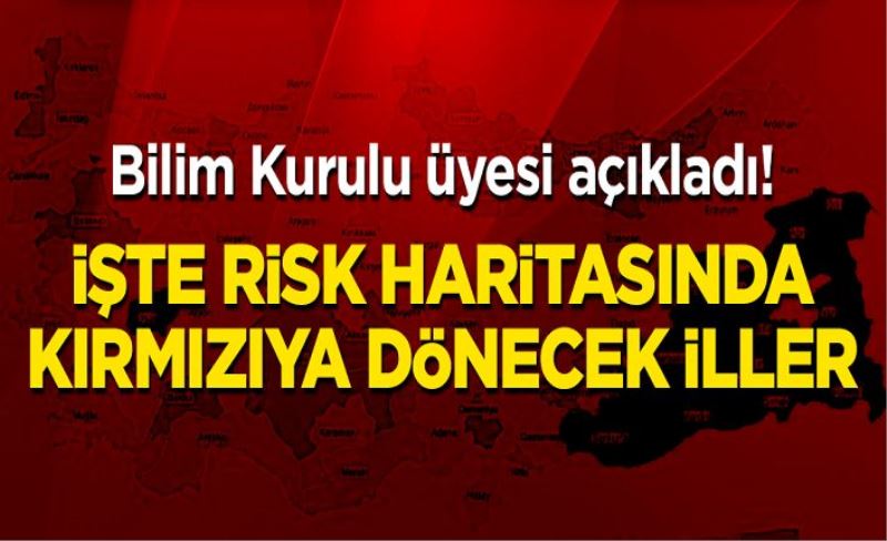 Bilim Kurulu üyesi açıkladı! İşte risk haritasında kırmızıya dönecek iller