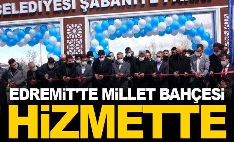 Edremit'te millet bahçesi hizmette...