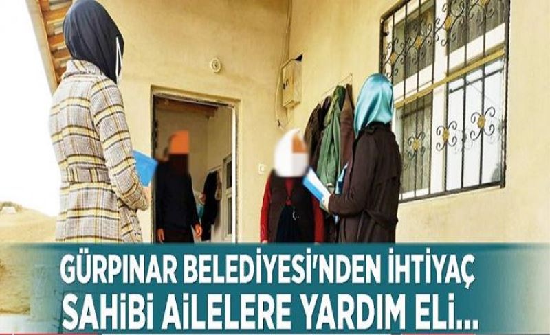 Gürpınar Belediyesi'nden ihtiyaç sahibi ailelere yardım eli…