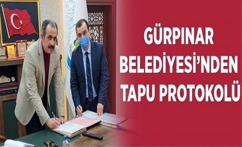 Gürpınar Belediyesi’nden tapu protokolü