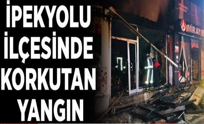 İpekyolu ilçesinde korkutan yangın