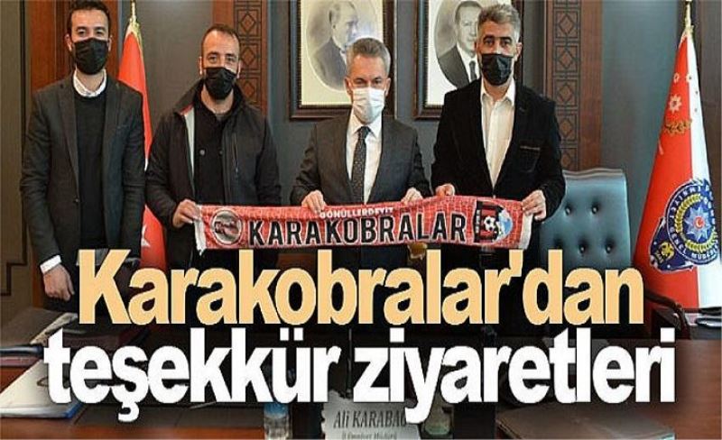 Karakobralar'dan teşekkür ziyaretleri