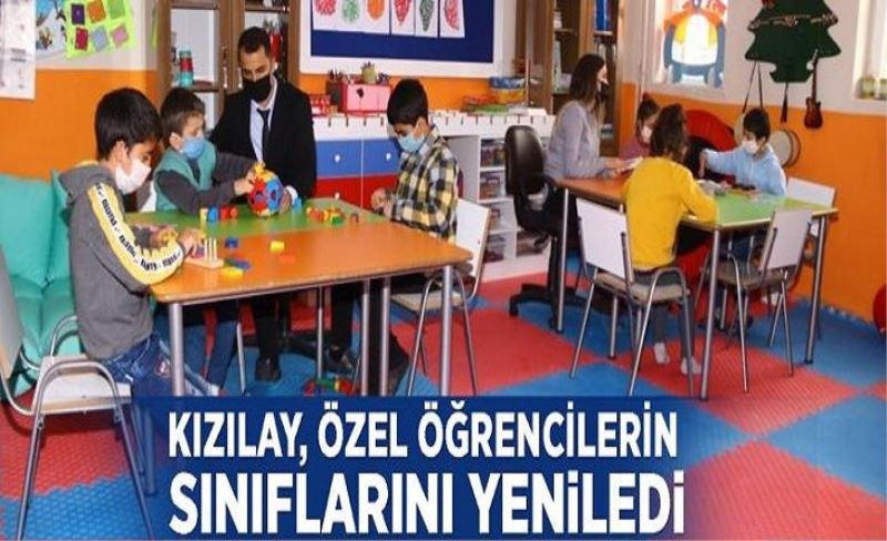 Kızılay, özel öğrencilerin sınıflarını yeniledi