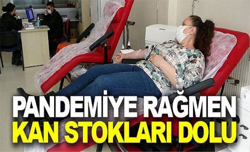 Pandemiye rağmen kan stokları dolu