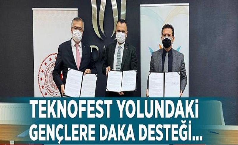 TEKNOFEST yolundaki gençlere DAKA desteği…