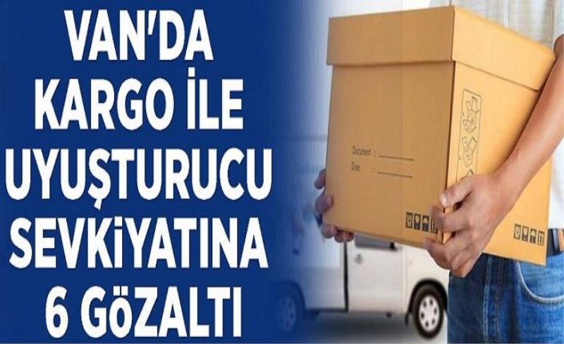 Van'da kargo ile uyuşturucu sevkiyatına 6 gözaltı