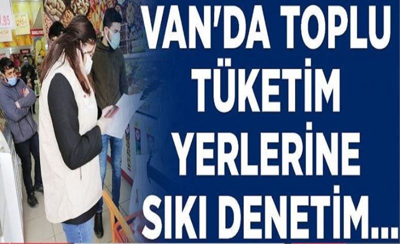 Van'da toplu tüketim yerlerine sıkı denetim…