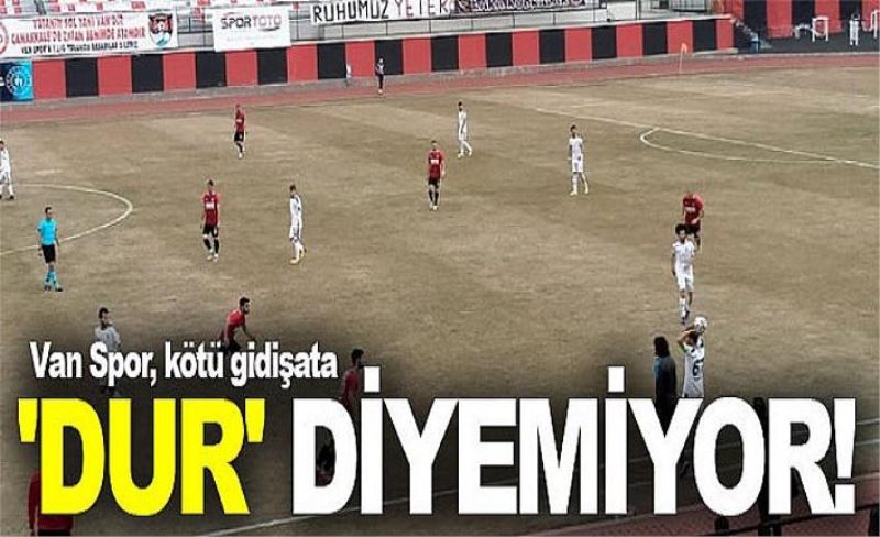 Van Spor, kötü gidişata 'dur' diyemiyor!