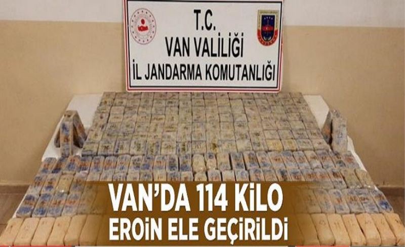 Van’da 114 kilo eroin ele geçirildi