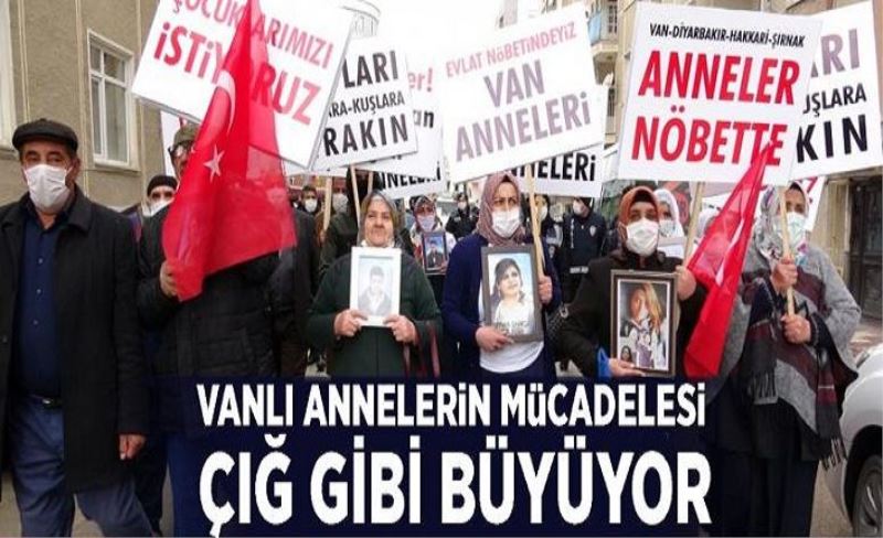 Vanlı annelerin mücadelesi çığ gibi büyüyor