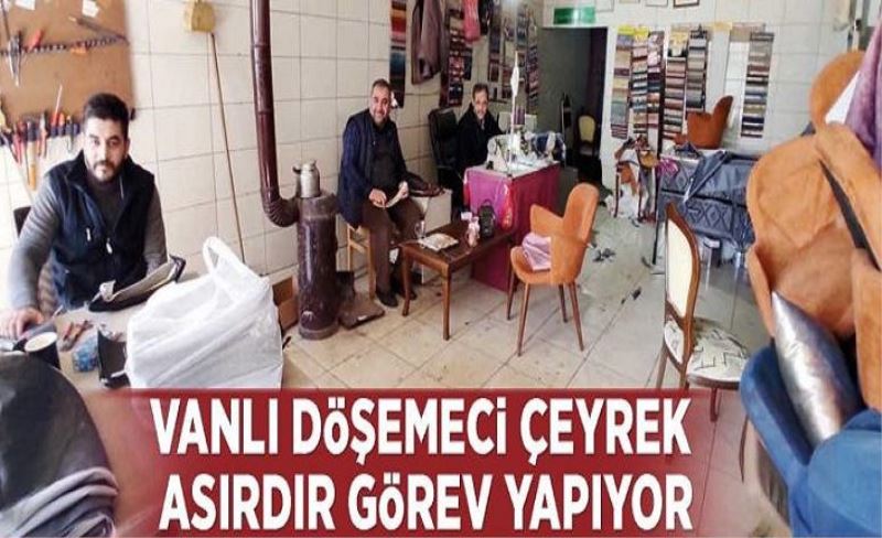 Vanlı döşemeci çeyrek asırdır görev yapıyor