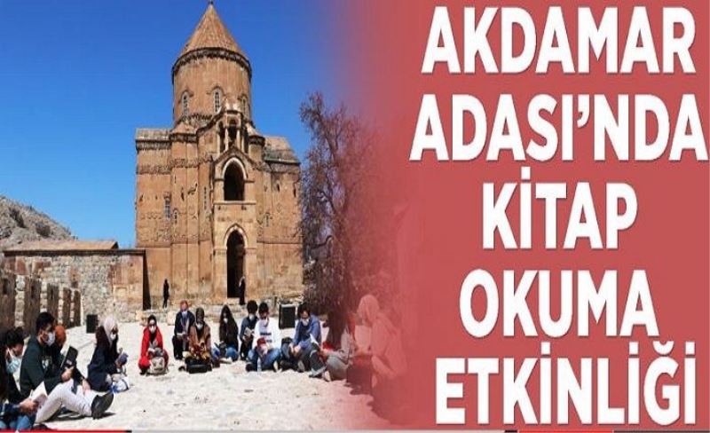 Akdamar Adası’nda kitap okuma etkinliği