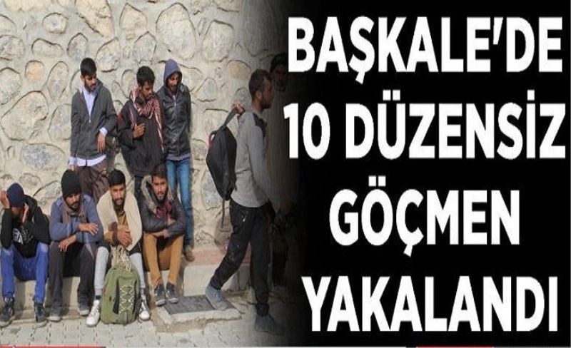 Başkale'de 10 düzensiz göçmen yakalandı