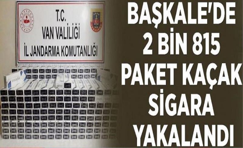 Başkale'de 2 bin 815 paket kaçak sigara yakalandı