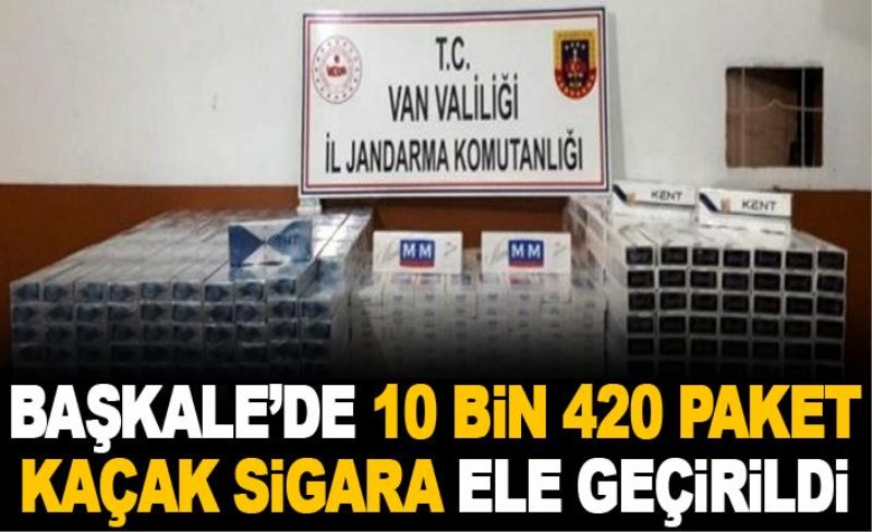 Başkale’de 10 bin 420 paket kaçak sigara ele geçirildi