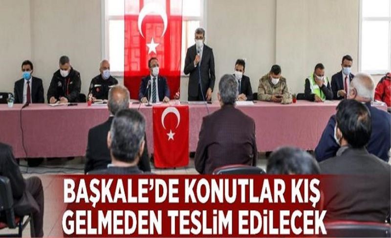 Başkale’de konutlar kış gelmeden teslim edilecek