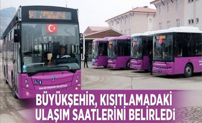 Büyükşehir, kısıtlamadaki ulaşım saatlerini belirledi