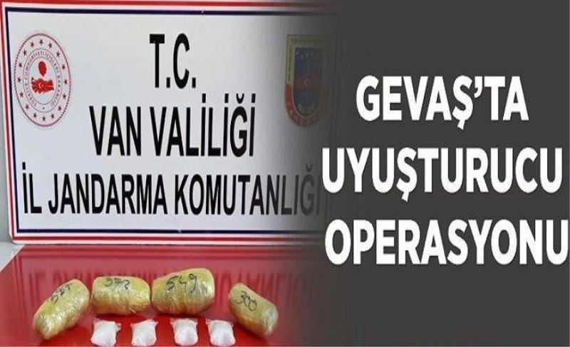 Gevaş'ta uyuşturucu operasyonu