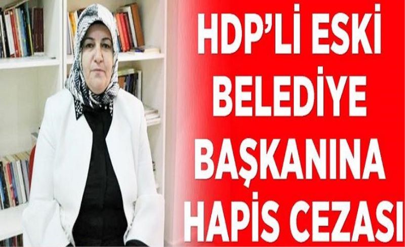 HDP’li eski belediye başkanına hapis cezası