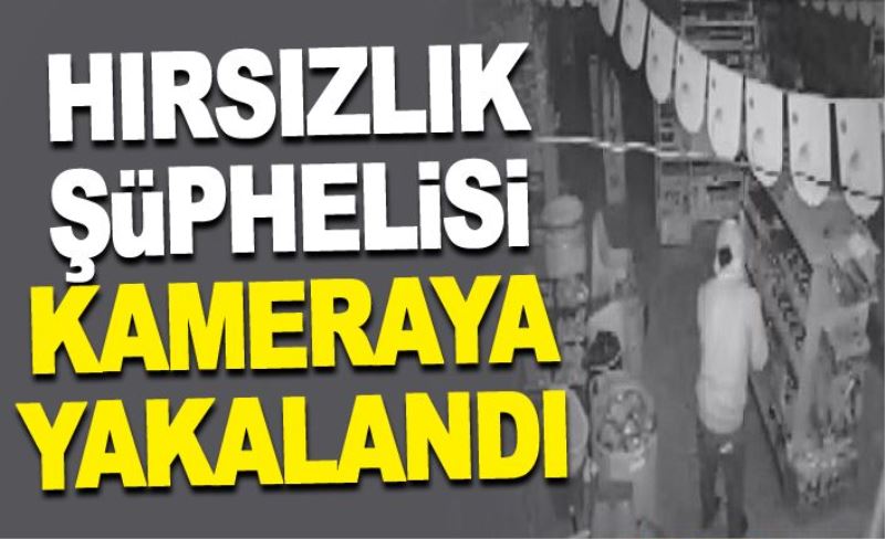 Hırsızlık şüphelisi kameraya yakalandı