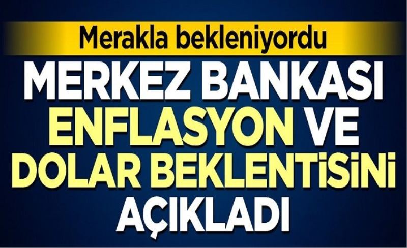 Merkez Bankası yıl sonu enflasyon ve dolar beklentisini açıkladı