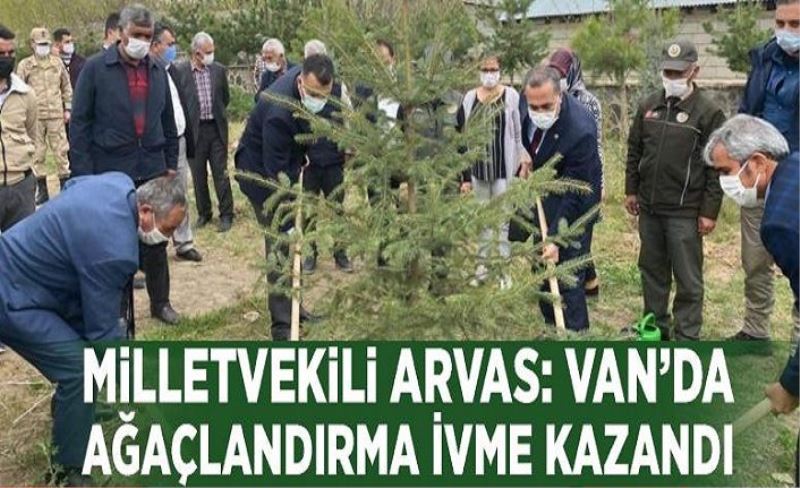 Milletvekili Arvas: Van’da ağaçlandırma ivme kazandı