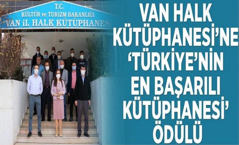 Van Halk Kütüphanesi'ne ‘Türkiye’nin en başarılı kütüphanesi’ ödülü