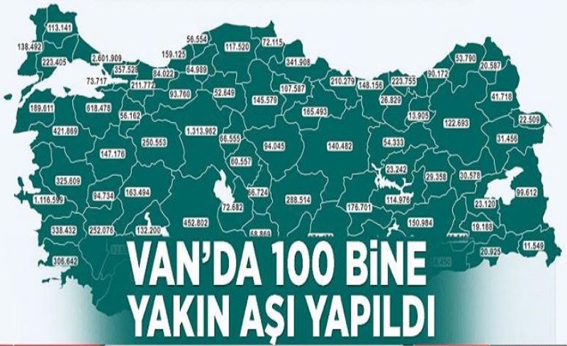 Van’da 100 bine yakın aşı yapıldı