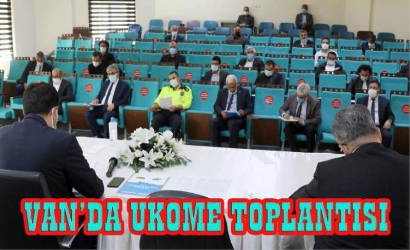 Van’da UKOME toplantısında yeni kararlar alındı