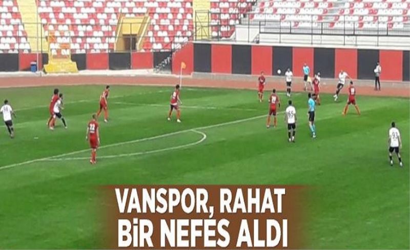 Vanspor, rahat bir nefes aldı