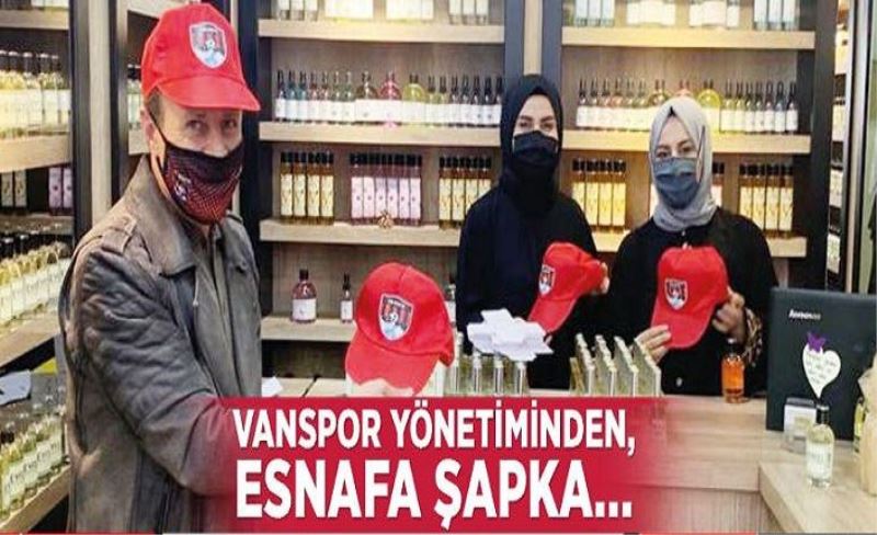 Vanspor yönetiminden, esnafa şapka…