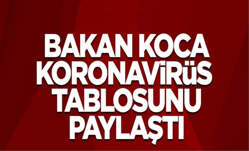 25 Mayıs koronavirüs tablosu açıklandı!