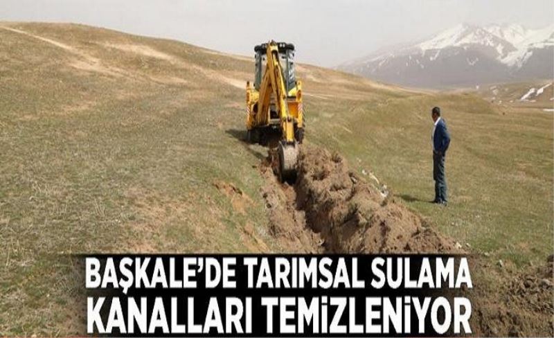 Başkale’de tarımsal sulama kanalları temizleniyor