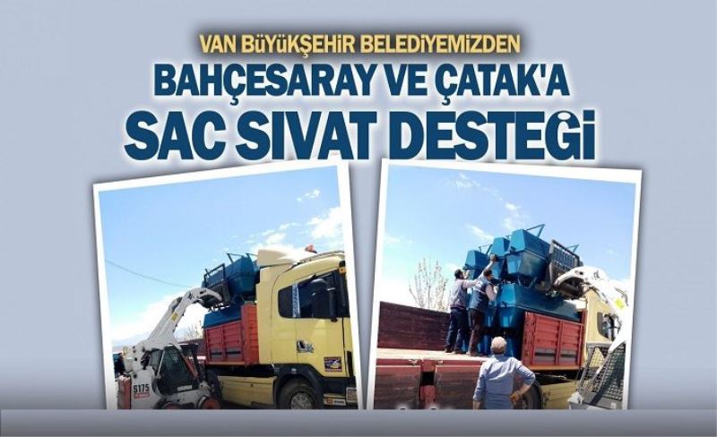 Büyükşehir, kırsalda sac sıvat desteğini sürdürüyor