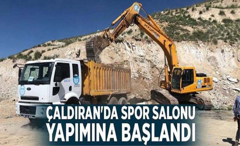 Çaldıran'da spor salonu yapımına başlandı