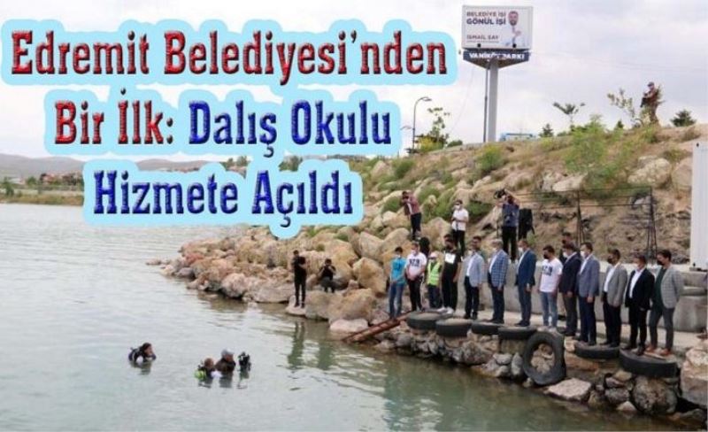 Edremit'te, ilk dalış okulu hizmette...