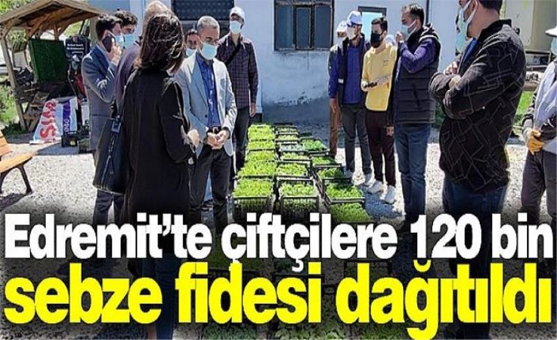 Edremit’te çiftçilere 120 bin sebze fidesi dağıtıldı