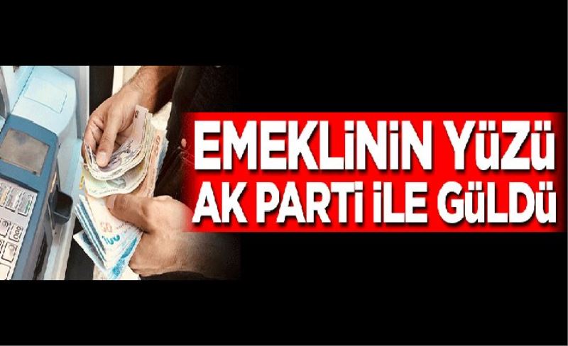 Emeklinin yüzü AK Parti ile güldü