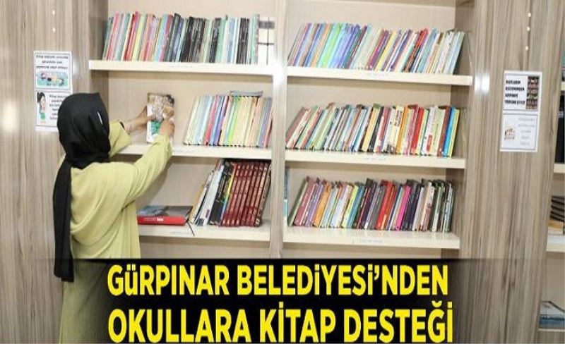 Gürpınar Belediyesi’nden okullara kitap desteği