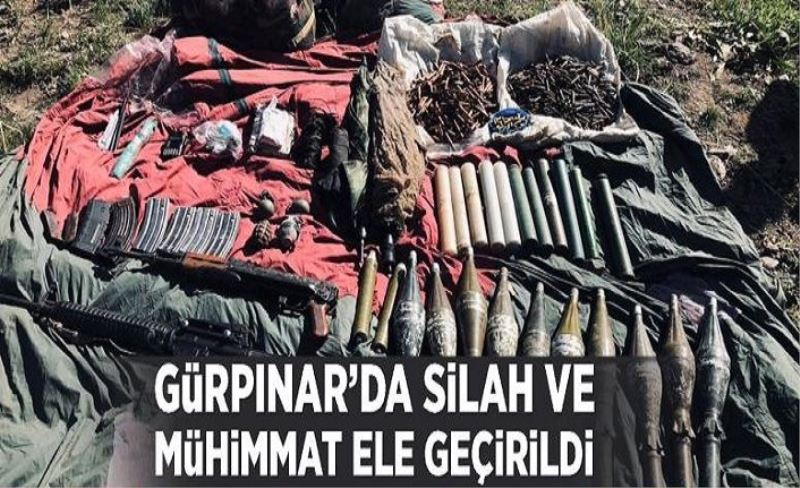 Gürpınar’da silah ve mühimmat ele geçirildi