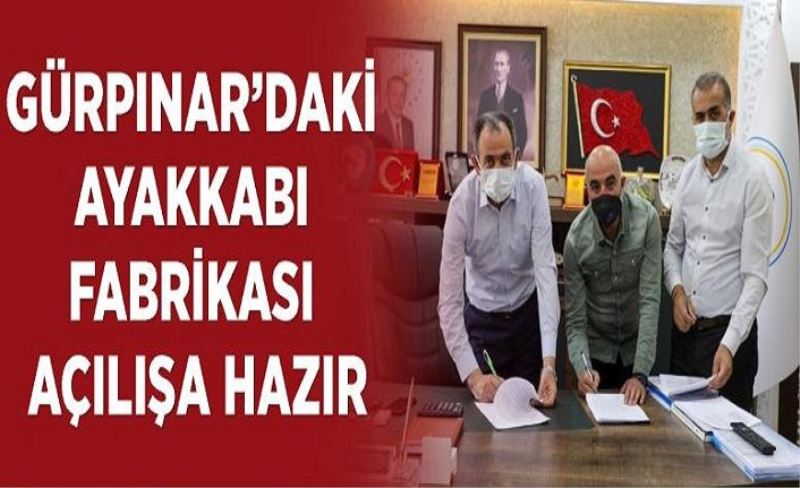 Van Gürpınar'ı konuşuyor! Gürpınar’daki ayakkabı fabrikası açılışa hazır