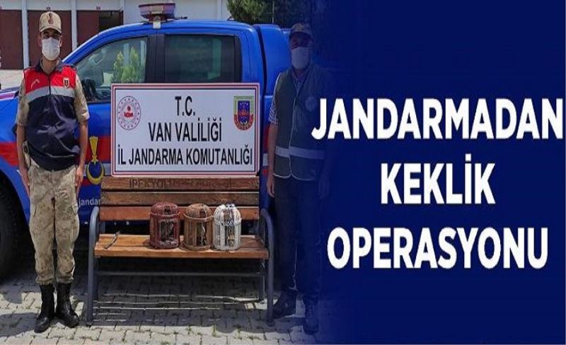 Jandarmadan keklik operasyonu