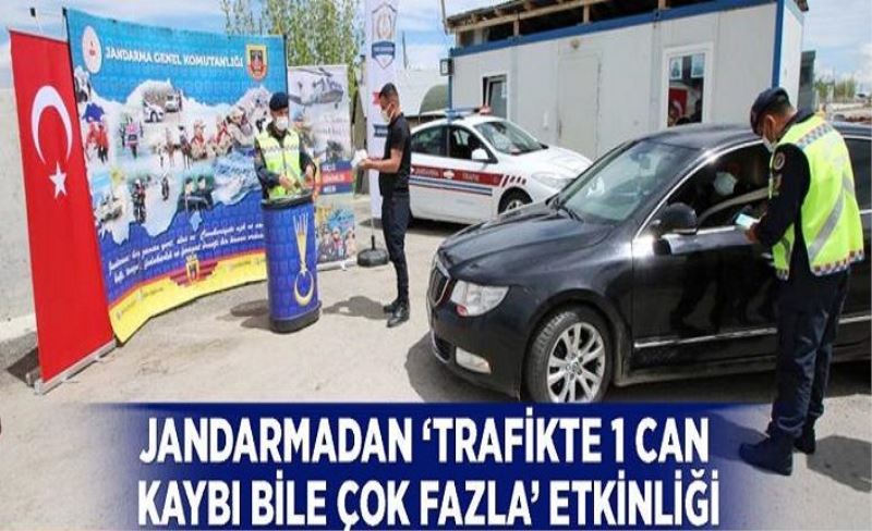 Jandarmadan ‘Trafikte 1 can kaybı bile çok fazla’ etkinliği