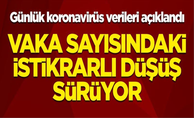 Koronavirüs verileri açıklandı: Vaka sayısındaki istikrarlı düşüş sürüyor