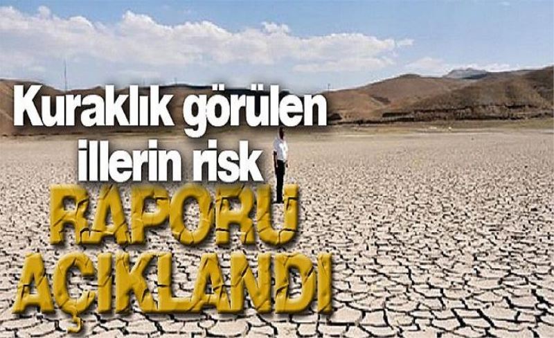 Kuraklık görülen illerin risk raporu açıklandı