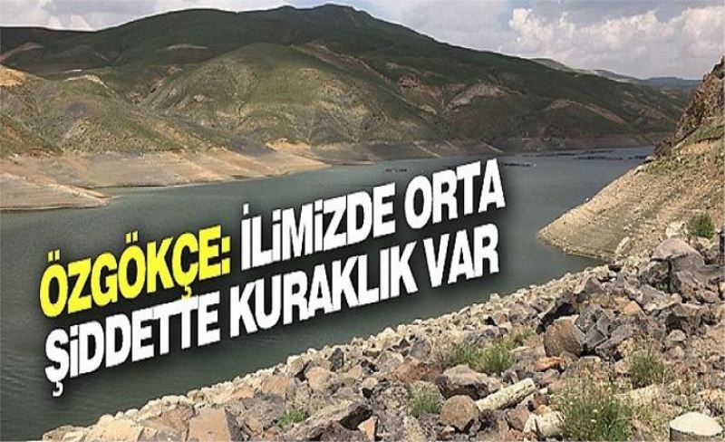 Özgökçe: İlimizde orta şiddette kuraklık var