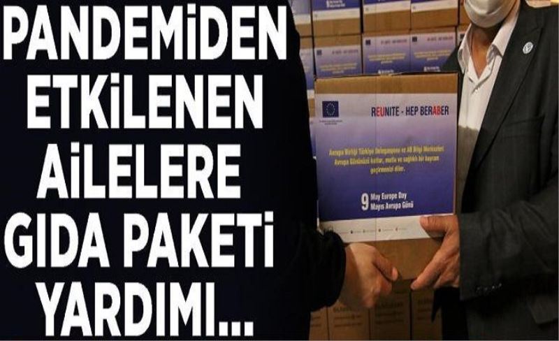 Pandemiden etkilenen ailelere gıda paketi yardımı…