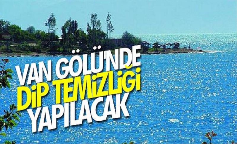 Van Gölü'nde dip temizliği yapılacak